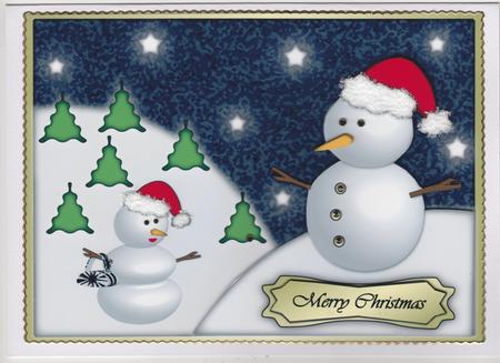 Christmas Snow Couple by Susan Cummings