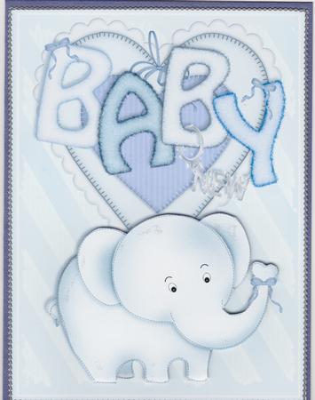 Baby Nellie in Blue A4 by Susan Cummings