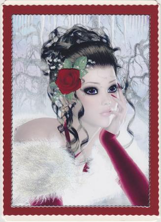 Winter Daze Christmas A4 Card Front by Susan Cummings