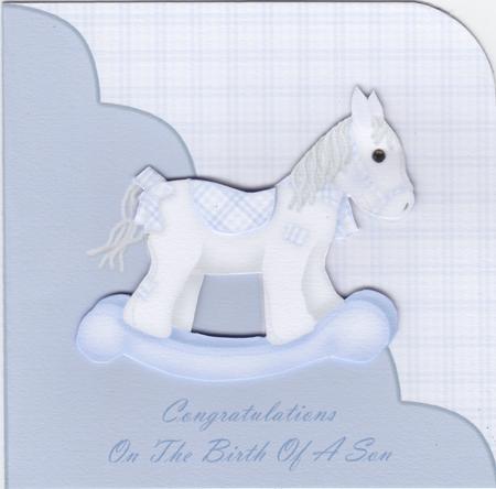 Blue Rocking Horse for a Boy by Susan Cummings