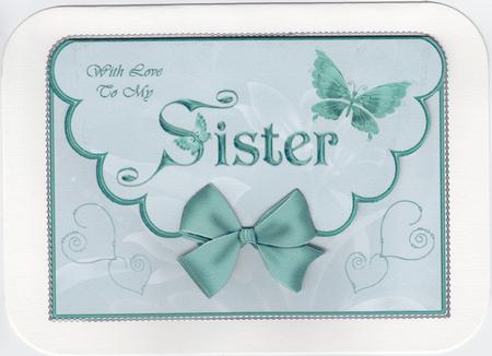 Scalloped Edged Envelope Style Card Sister 2 by Susan Cummings