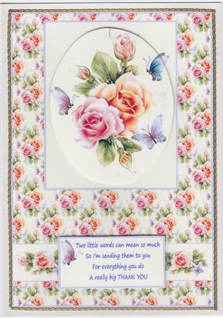 Beautiful Roses Thank You/ Just to Say by Susan Cummings