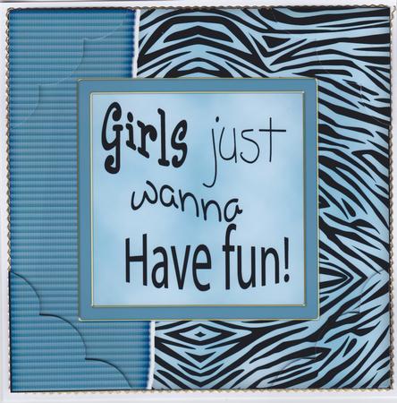 8 x 8 Fun and Funky Animal Print Scalloped Corner Topper by Susan Cummings