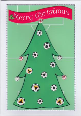 Merry Christmas Football Fan by Susan Cummings