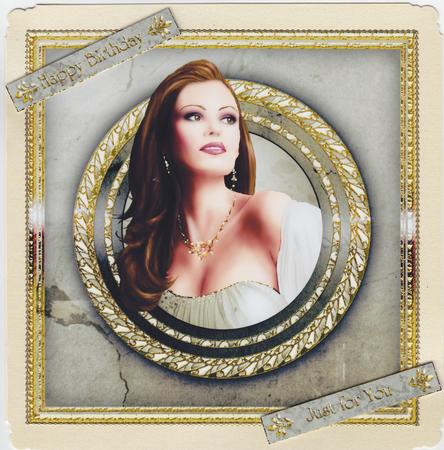 Art Deco Pearl Cameo 8x8 (silver) by Susan Cummings