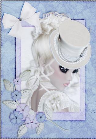 Top Hat Totty 2 A4 by Susan Cummings