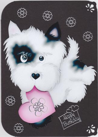 Pet Dog Flip-up Card by Susan Cummings