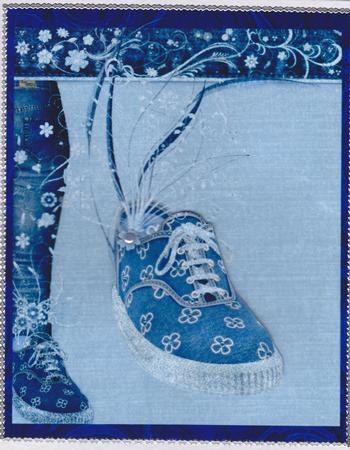 Blue Sneakers by Susan Cummings