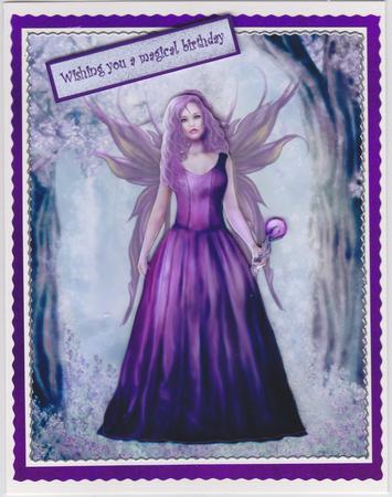 Nighttime Spell Fairy Decoupage by Susan Cummings