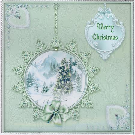 Winter Through the Looking Glass 8x8 Card Front - Mint by Susan Cummings