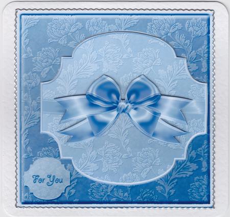 Damask Plaque - Blue by Susan Cummings