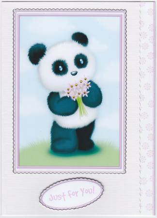 Cute Panda Topper Sheet by Susan Cummings