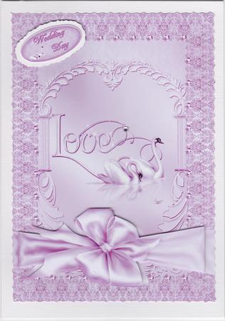 A5 Love Swans Pink by Susan Cummings