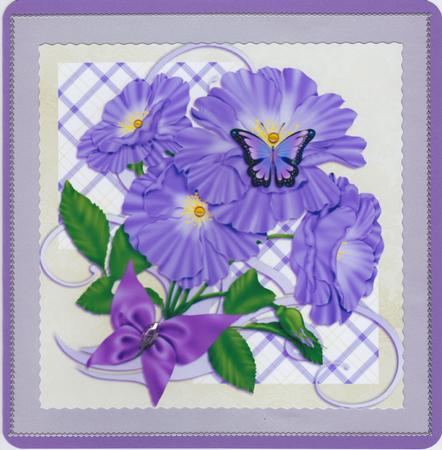 Purple Splendour 8x8 Topper by Susan Cummings