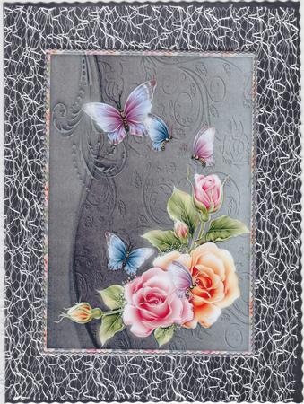 Butterfly and Rose - Print & Fold by Susan Cummings