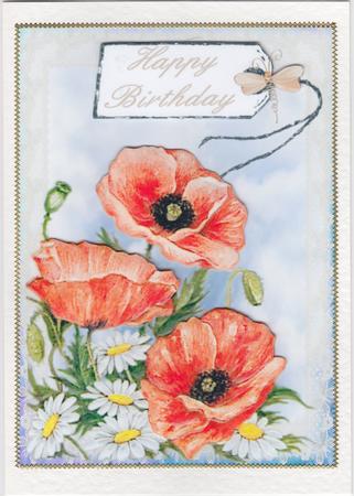 Poppies and Daisies Toppers by Susan Cummings