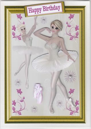 Pretty Ballerinas Decoupage Topper by Susan Cummings