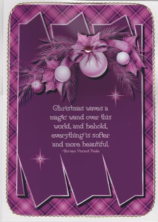 Christmas Magic 2 Card Topper by Susan Cummings