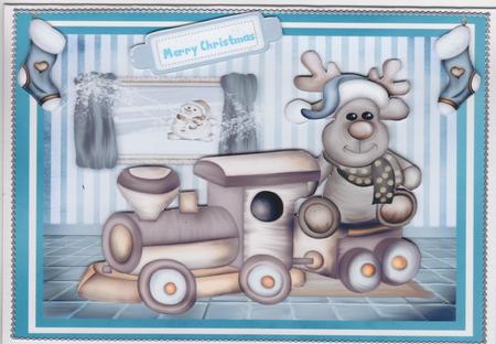 Reindeer Train by Susan Cummings