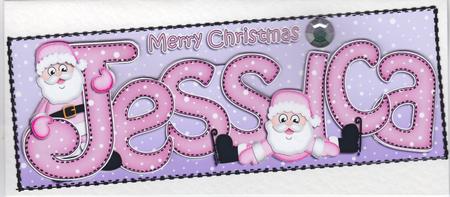 Xmas Large Dl Jessica Quick Card N 3D Decoupage by Susan Cummings