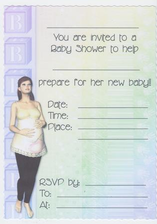 Cream Baby Shower Invitations by Susan Cummings