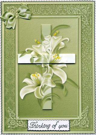 Cross & Flowers Quick Card by Susan Cummings