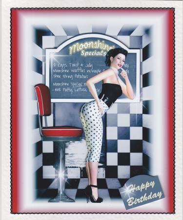 Polka Dot Pin Up Girl by Susan Cummings