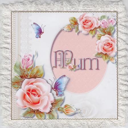 Decorative Mum with Roses + Decoupage by Susan Cummings