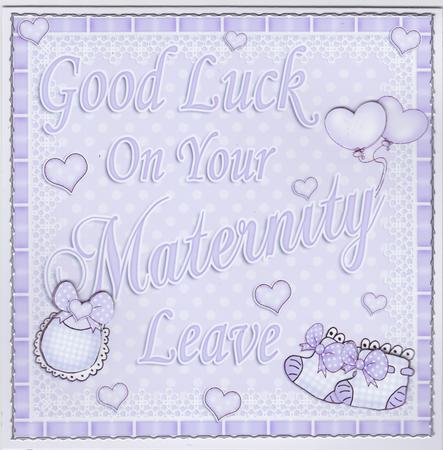 8 x 8 New Baby Maternity Leave & 3D Decoupage by Susan Cummings