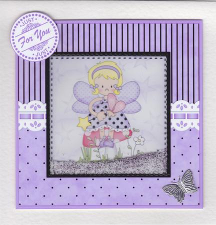 Fiz Fairy Quick Card with 3D Decoupage by Susan Cummings