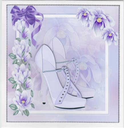 Beautiful Lilac Shoes and Magnolias by Susan Cummings