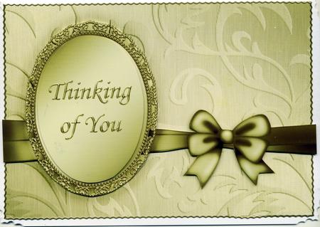 A5 Elegant Metallic Thinking of You Pyramage by Susan Cummings
