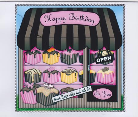 Fondant Fancy Cakes Shop Scallop Corner Side Stacker Topper by Susan Cummings