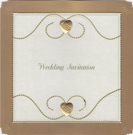 Ivory & Gold Swirl Wedding Stationery Kit by Susan Cummings
