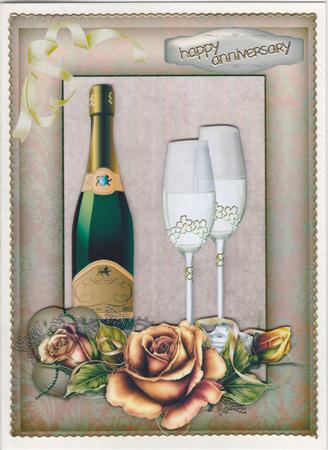 Lovely Golden Roses and Champagne. by Susan Cummings