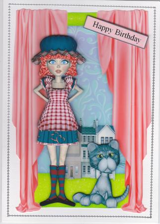 Ragdoll Card Topper by Susan Cummings