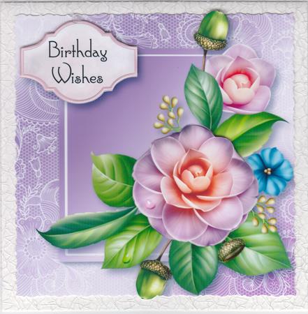 Beautiful Camellias Lacey Square by Susan Cummings