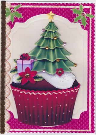 Lovely Cupcake for Christmas . by Susan Cummings