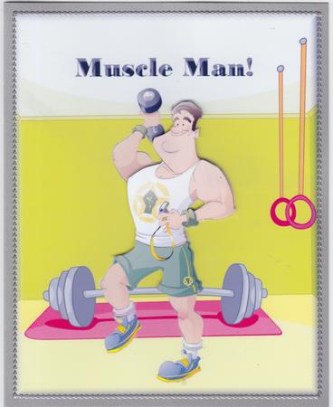Get Fit Dude Decoupage Sheet by Susan Cummings