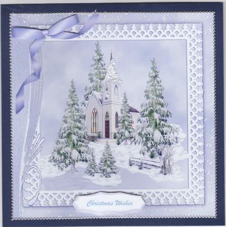 Beautiful Church in the Snow. by Susan Cummings