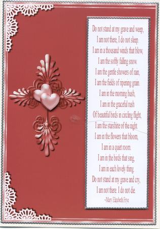 Sympathy 2 Card Topper by Susan Cummings