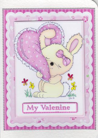 My Bunny Valentine Quick Card by Susan Cummings