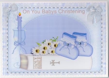 On Your Baby Boys Christening by Susan Cummings