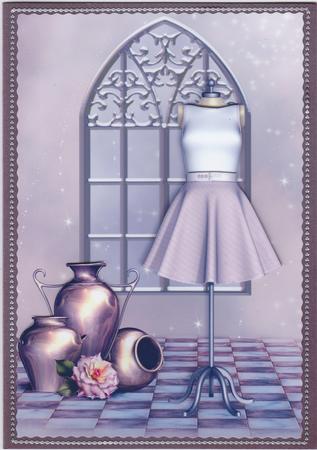 Window Dressing Card Front by Susan Cummings