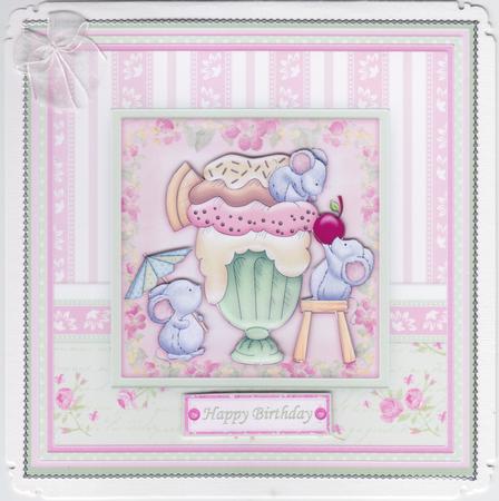 Cherry on Top 8x8 Birthday Mini Kit & Decoupage by Susan Cummings