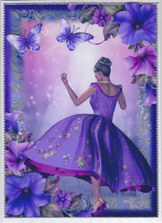 A4 1950's Style the Purple Silk Dress by Susan Cummings