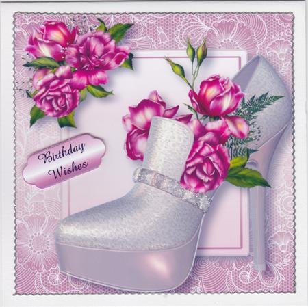Stunning Shoes Lacey Square - the Paris - Glory Roses by Susan Cummings