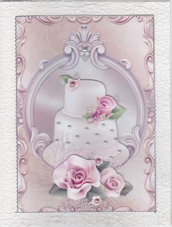 Wedding Cake Card Front by Susan Cummings