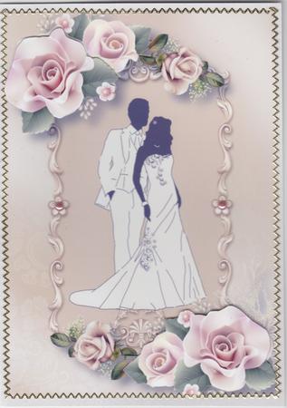 Wedding Silhouette Elegance & Cream Roses by Susan Cummings