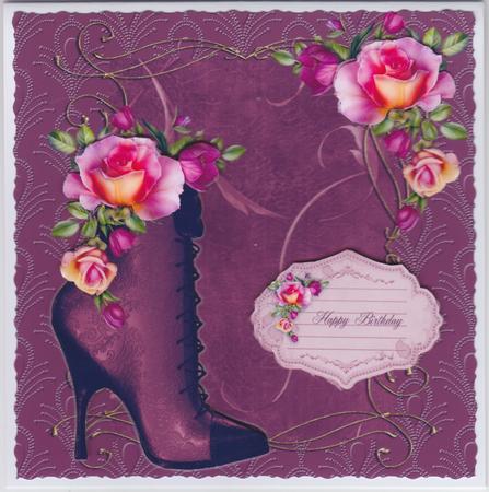Floral Boot by Susan Cummings